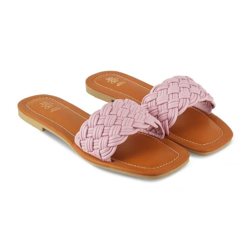 tresmode 231-ROYZA PINK SMART CASUAL FLATS EU/40 UK/7