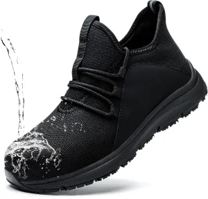 ulogu Steel Toe Shoes for Men WomenWaterproof Lightweight Roofing ShoeSafety Industrial Work Sneakers
