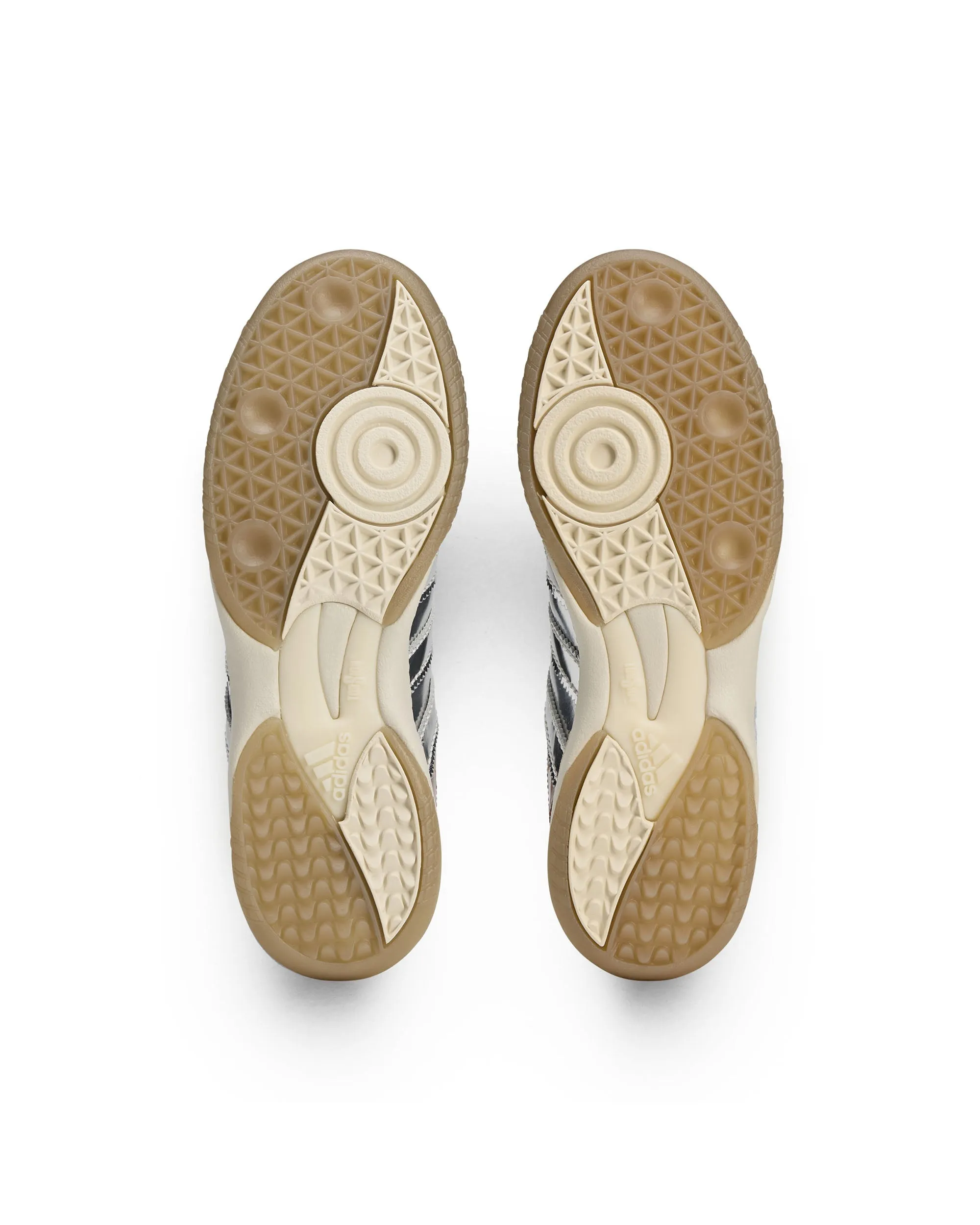 Wales Bonner MN Samba - Silver Metallic / Silver Metallic / Easy Yellow