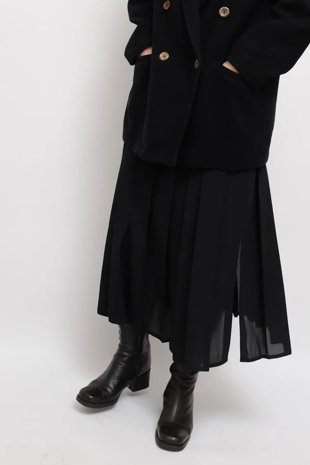 WARM VINTAGE 39 BLACK LEATHER BOOTS