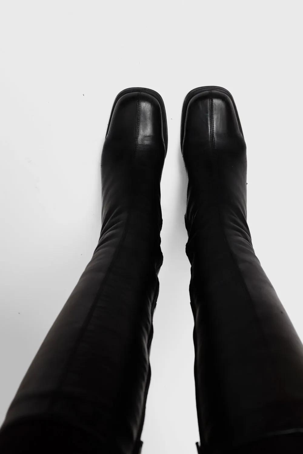 WARM VINTAGE 39 BLACK LEATHER BOOTS