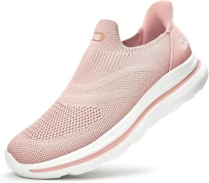 Womens Wide Toe Box Shoes Hands Free Slip on Sneakers Lightweight Tennis Walking Shoes for Gym Workouts