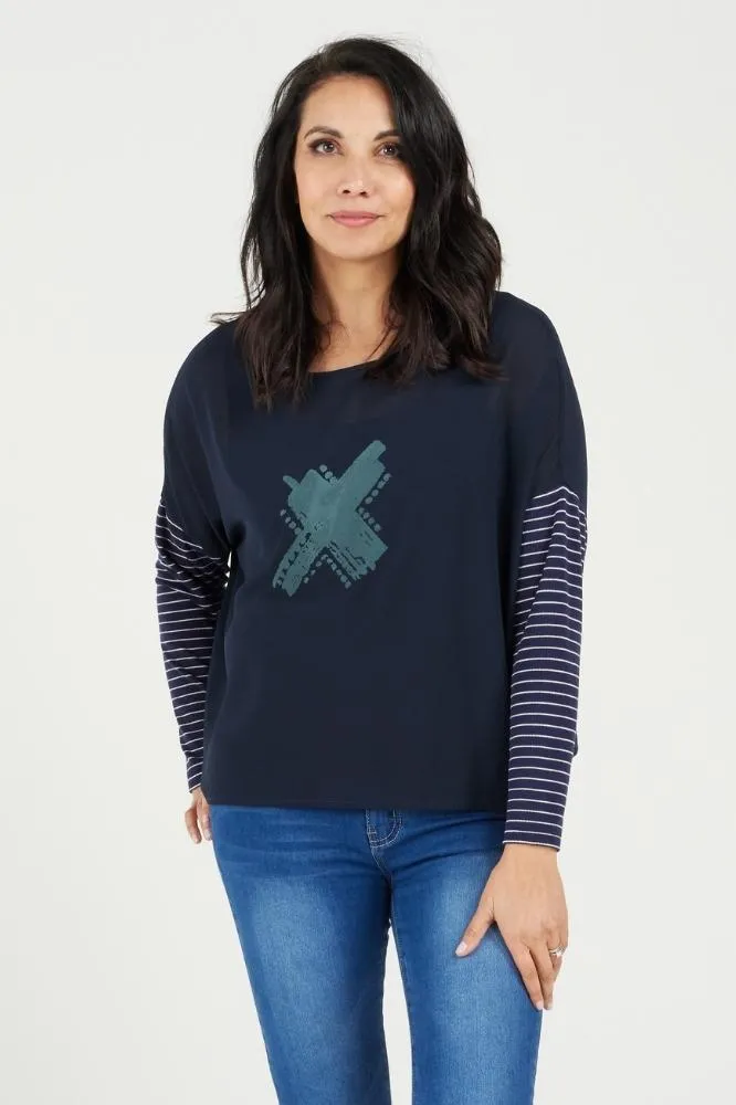Zafina Moonshower Top Ink